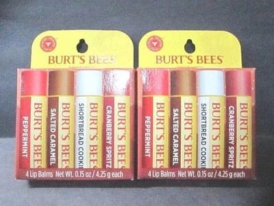 Bálsamos labiales hidratantes de Navidad Burts Bees edición limitada 4ct. - Lote de 2 Foto 1 de 2