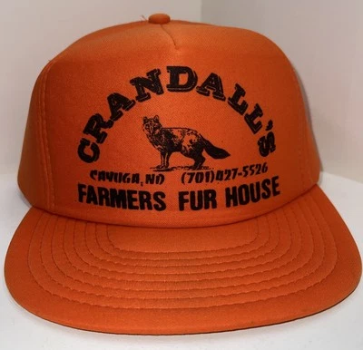De Colección Crandall’s Farmers Fur House Cayuga ND Gorra Deportiva SnapBack Gorra Gorra Foto 1 de 4