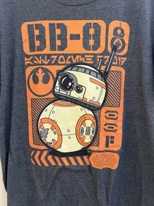Camiseta gris oscuro Star Wars BB-8 Funko Pop para hombre talla M - Imagen 1 de 4