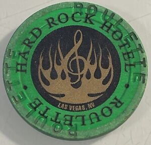 HARD ROCK HOTEL ROULETTE Casino Chip Las Vegas Nevada 3.99 Shipping