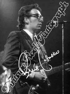 ELVIS COSTELLO - print signed photo - foto autografo stampato - Imagen 1 de 1