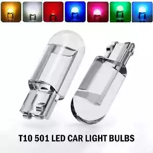 T10 501 W5W LED Bulb High Quaility Side Light Bulbs Various Colours Packs - Picture 1 of 11