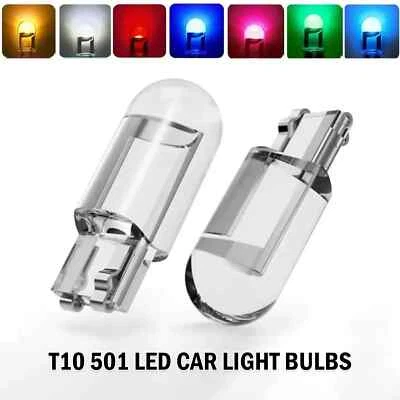 T10 501 W5W  LED Bulb High Quaility Side Light Bulbs Various Colours Packs - Image 1 of 4