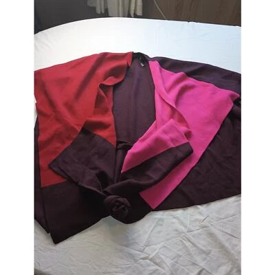 Lane Bryant Women's Pink Red Burgundy Over Shoulder Shaw Size 14/20 - Image 1 of 4