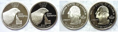 2007-S Idaho Statehood Quarter Silver & Clad Proofs 2 Coin Set - Image 1 of 3