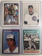 Bowman/Score/Donruss/Fleer Baseball Scramble Canseco/Sandberg/Sanchez