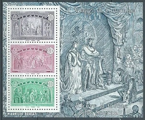 1992 ITALIA FOGLIETTO COLOMBO 100 - 800 - 3000 LIRE MNH ** - ED - Picture 1 of 1
