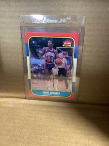 Isiah Thomas 1981-86 Fleer Premier Detriot Pistons NBA Basketball #109 of 132 - Picture 1 of 2
