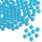 900Pcs Acrylic Round Beads 10Mm Loose Bead Assorted Candy Color Blue