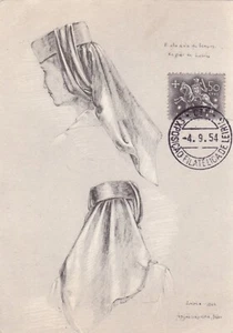 POSTAL DE EXPOSICIÓN FILATÉLICA TRAJES REGIONALES (2) - Imagen 1 de 2