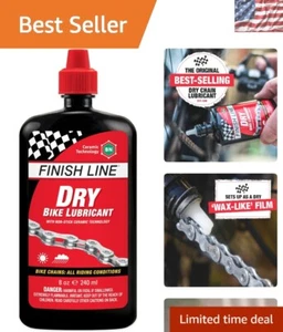 High-Performance Dry Bicycle Lubricant - 8oz Squeeze Bottle with Wax-Like Finish - Picture 1 of 8