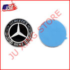 Black Hood Flat Badge Paste Emblem For Mercedes Benz A C E S ML GL Class 57mm Mercedes-Benz ML