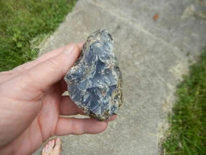 Pietra preziosa fossile ambra blu grezza 64,90 g Indonesia Isola di Sumatra - Foto 1 di 8