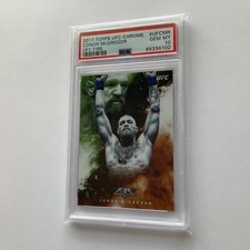 Conor McGregor 2017 Topps Chrome UFC Fire Fired Up Card #UF-CMR PSA 10 GEM MINT