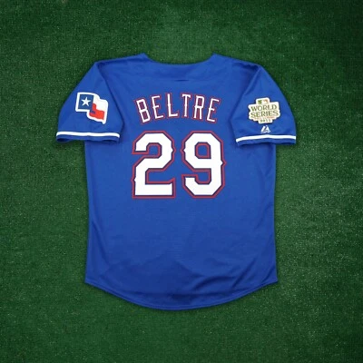Camiseta Adrian Beltré 2011 Texas Rangers Serie Mundial Hombre Azul Alt (S-3XL) Foto 1 de 4