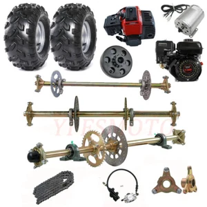 Kit Freno Asse Posteriore Go Kart 47cc 49cc Motore Pneumatico ATV Quad E-bike Trike US - Foto 1 di 55