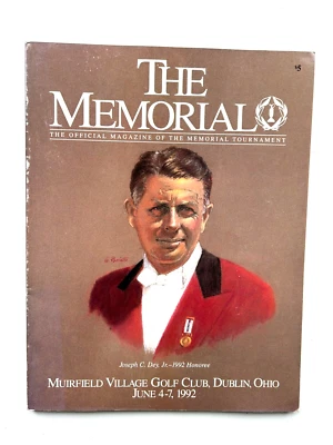 Golf Program -1992- The Memorial Tournament-Joseph C. Dye, Jr.- Honoree - Image 1 of 4