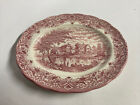 Vintage Ravensdale Pottery England Lake Ferry 11 5/8" Oval Platter Plate China