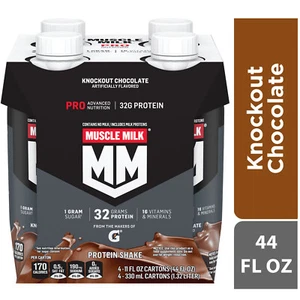 Muscle Milk Pro Advanced Nutrition Protein Shake, Knockout Chocolate, 11.16 fl - Picture 1 of 6