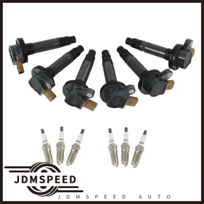 For Ford Flex V6 3.5L Turbo 13-19 6x Ignition Coils & Iridium Spark Plugs Kit - Image 1 of 4