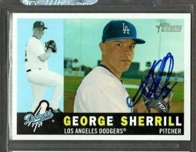 2009 Topps #579 George Sherrill Los Angeles Dodgers Card Signed Autograph (G15) - Image 1 of 2