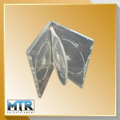 1 x 4 Way Clear DVD Case (14mm Spine) - Image 1 of 2