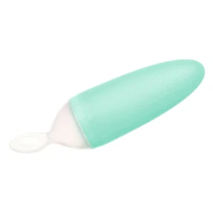 Boon Squirt Baby 90ml Food Dispensing Feeding Spoon Silicone Utensil Mint 4m+ - Picture 1 of 3