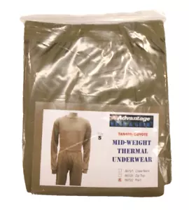 Mid-Weight Thermal Underwear Pants Small Men's Tan 499 Coyote US Military - Picture 1 of 6