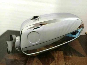 Zündapp 517 KS 50 Cross C50 Sport GTS 50 Steel Chrome Gas Petrol Fuel Tank - Picture 1 of 6