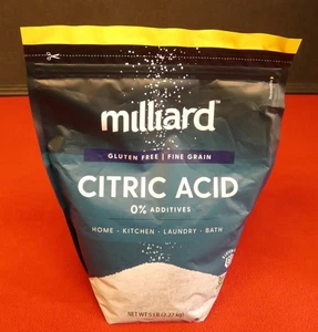 Milliard Citric Acid - 5lb - Food Grade NON-GMO Expiration - 08/25/2028 FRESH - Picture 1 of 3