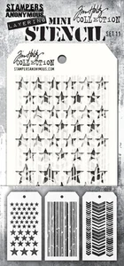 Stampers Anonymous Tim Holtz Mini Layering Schablonen #11 THMST011 - Bild 1 von 4
