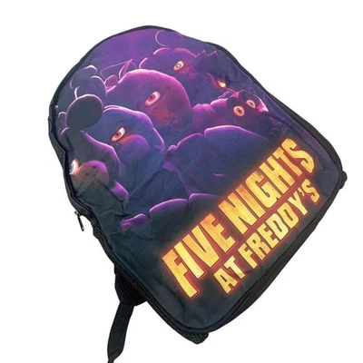 Five Nights at Freddys Backpack Kids FNAF Purple Character School Bag NEW - Image 1 of 4