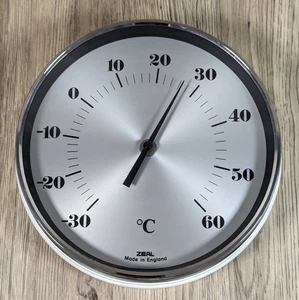 Zeal Vintage Retro Rundes Wandthermometer Made In England - Extrem Selten - Bild 1 von 11