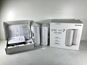 Netgear Orbi 260 Series Wi-Fi 7 Dual-band Mesh System 3.6 Gbps 3500 SQ FT USED - Picture 1 of 9