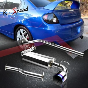 4.75" BURNT TIP MUFFLER CATBACK EXHAUST SYSTEM KIT FOR 2000-2005 DODGE NEON SOHC - Picture 1 of 5
