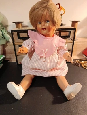 Poupée Raynal 1957 Dominique Yeux Riboulants - Photo 1/2