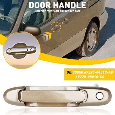 Front Left Side Exterior Door Handle 69220-08010-C0 For 1998-2003 Toyota Sienna - Imagem 1 de 4