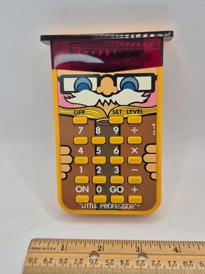 Juego Calculadora Pequeño Profesor Texas Instruments De Colección, Funcionando 1976 Foto 1 de 4