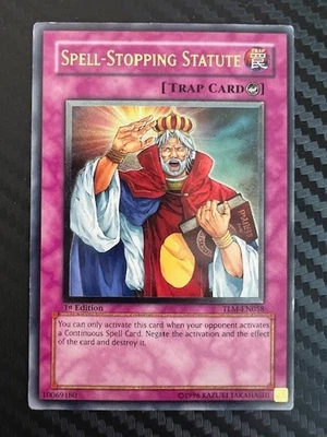 Yugioh Spell-Stopping Statute TLM-EN058 Ultimate Rare 1st Edition DMG - Image 1 of 2