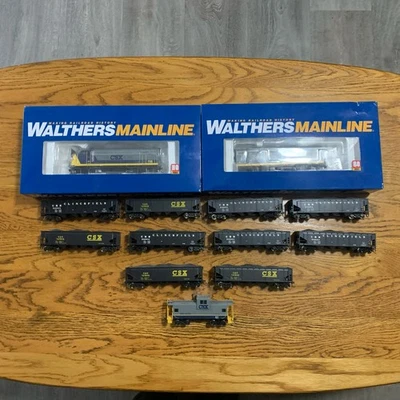 Ho Scale CSX/Clinchfield Coal Train Set, Walthers, Bachmann, Athearn. - Image 1 of 4