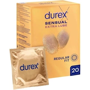 20 Stück Durex Sensual - Extra Lube Extra Gleitgel beschichtete Kondome 56 mm - Bild 1 von 1