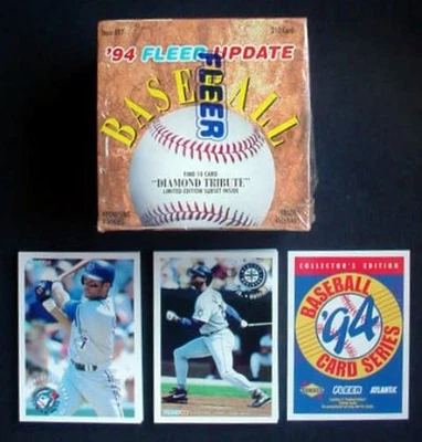 1994 Fleer Update Baseball Factory set + Diamond Tribute & 1994 Fleer Sunoco - Image 1 of 4