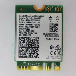 INTEL AX200NGW M.2: CNVio2 Wlan Modul + Bluetooth 5.2 802.11b/g/n/ac/ax WIFI wir - Afbeelding 1 van 2