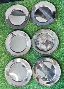 Silver Plated Dessert Plates Set Of Six Initial Letter J - Picture 1 of 8