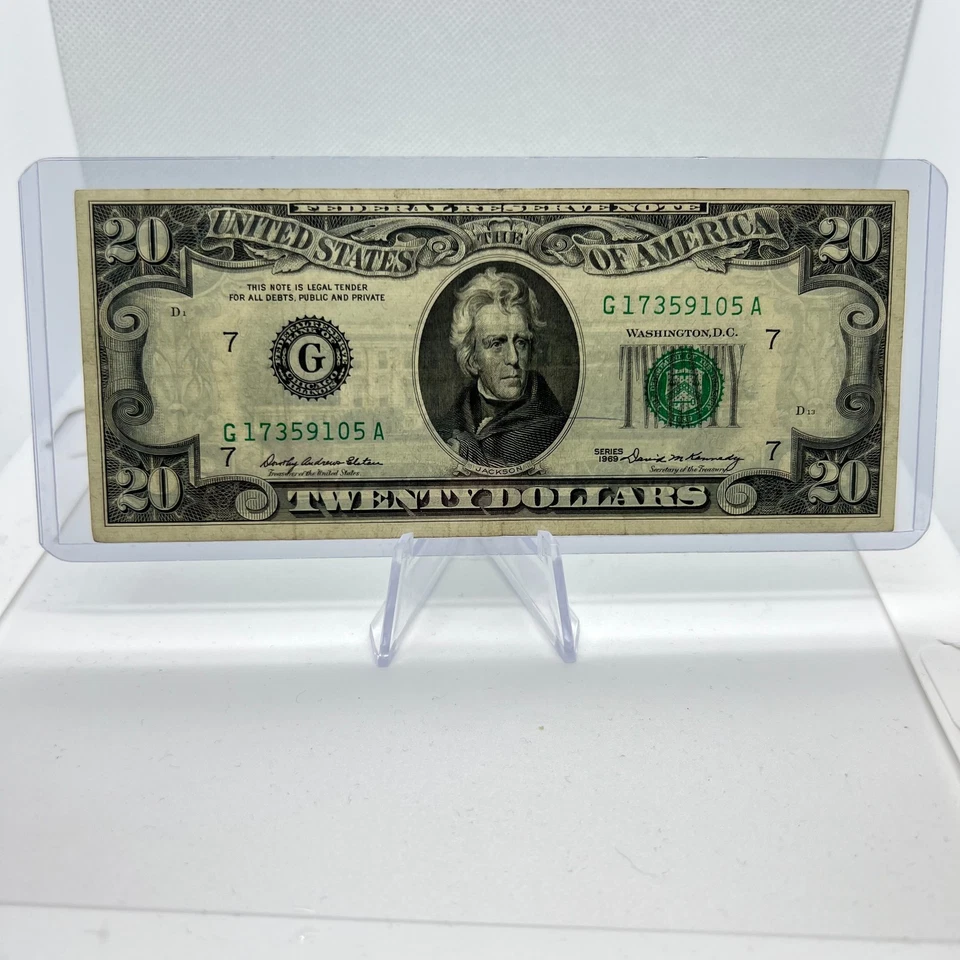 Old US Currency Lot Series 1969 $20 & Series 1988A $10 VF Crisp Rare US Currency - Image 1 of 2