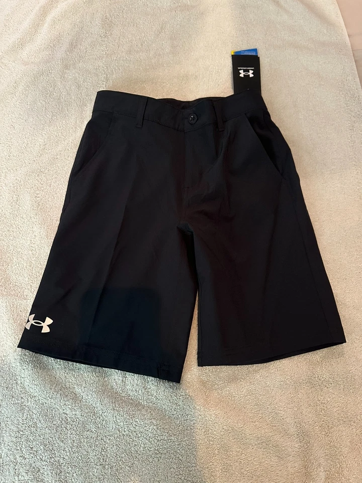 Under Armour Shorts Boy’s Size 10 Black Loose Fit Activewear Casual (New w Tags) - Image 1 of 4