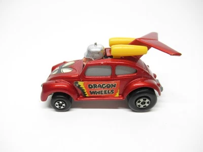 MATCHBOX SUPERFAST NO. II RED BARON FLYING BUG W/ DRAGON WHEELS DOOR LABELS - Image 1 of 4