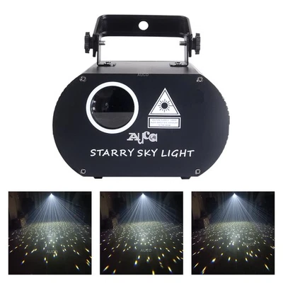 6W White Laser Starry Star Sky Projector Lights DMX DJ Party Show Decor Lighting - Image 1 of 4