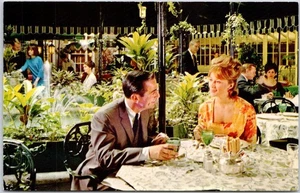 Vintage Jacques French Restaurant Chicago IL Garden Dining Postcard - Picture 1 of 2
