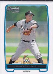 Tarjeta de draft Bowman 2012 Robert Ravago Miami Marlins - Imagen 1 de 1